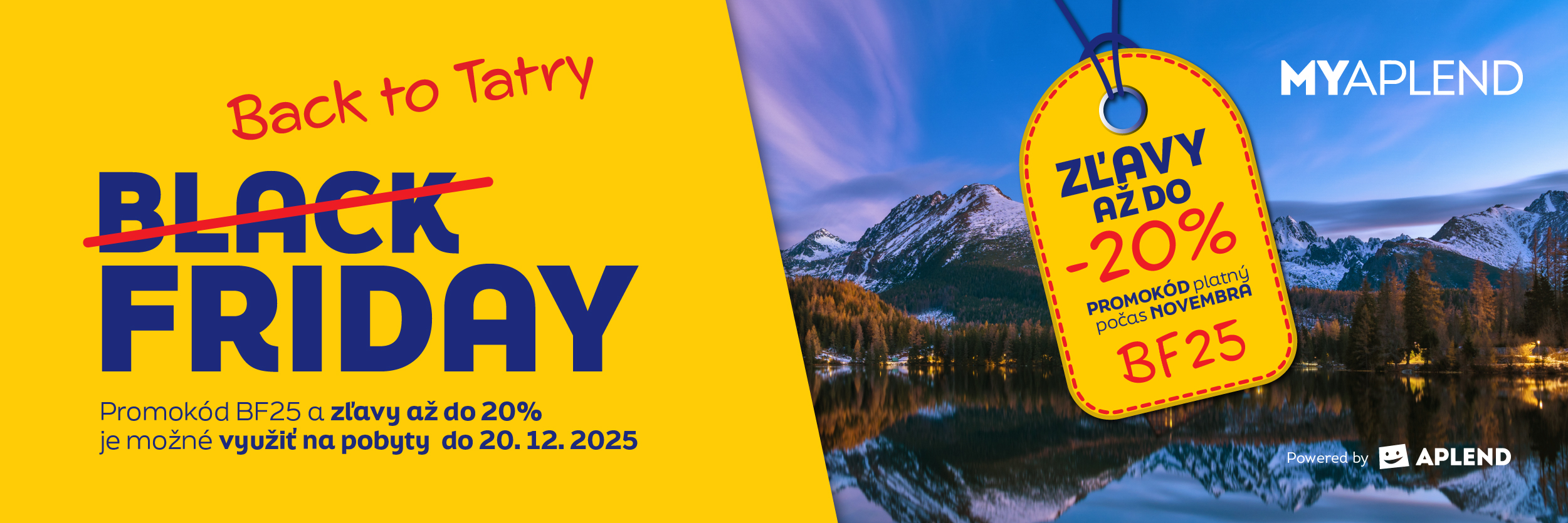  Black Friday v Tatrách – zľavy až do 20 %!